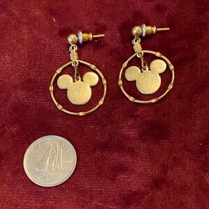 Disney Gold Mickey Mouse Hoop Earrings